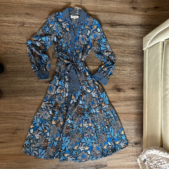 Diane Von Furstenberg - Alea Midi Shirt Dress - Picture 8 of 10